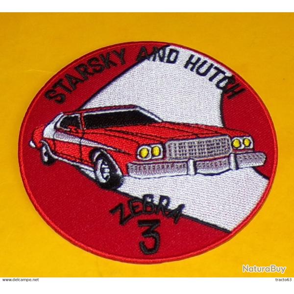 TISSU PATCH : STARSKY AND HUTCH ZEBRA 3 , DIAMETRE 9 CM , BON ETAT VOIR PHOTO . POUR TOUT RENSEIGNEM