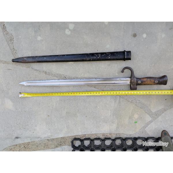 Ba�onnette pour mousqueton Berthier Fran�ais