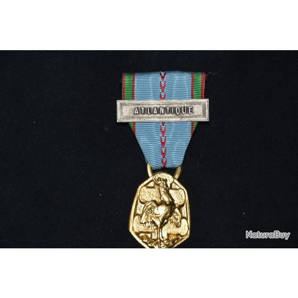 MEDAILLE COMMEMORATIVE 1939/1945-AGRAFE ATLANTIQUE MARINE-FRENCH NAVY MEDAL 2�WW-2� WW-FRANCE LIBRE