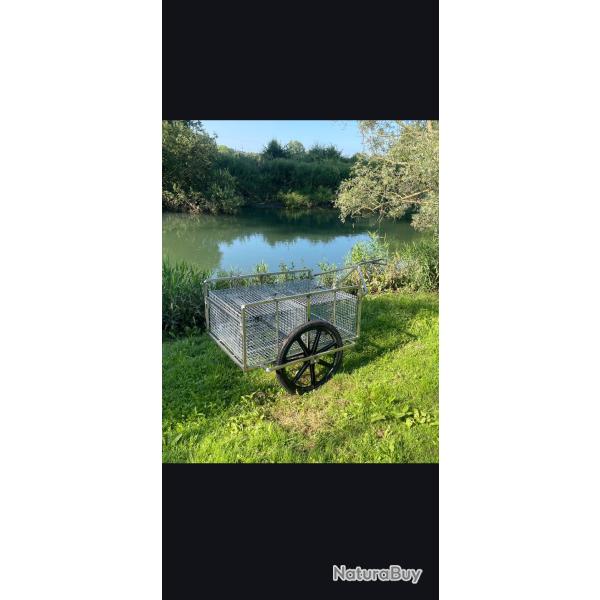 Charette inox gibier d'eau