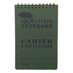 CARNET WATERPROOF LARGE 15X10CM - FOSCO INDUSTRIES NEUF U VERT