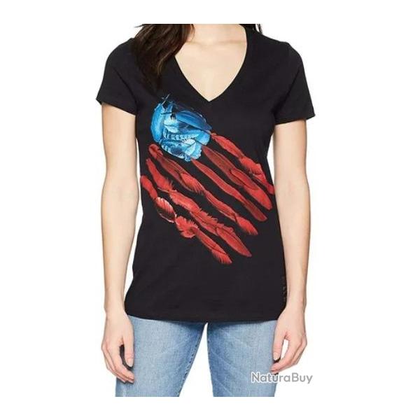 T-SHIRT FEATHER FLAG TEE BLACK FEMME - 5.11 Tactical NEUF BLACK XS