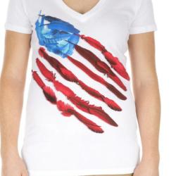 T-SHIRT FEATHER FLAG TEE WHITE FEMME - 5.11 TACTICAL NEUF BLANC XL
