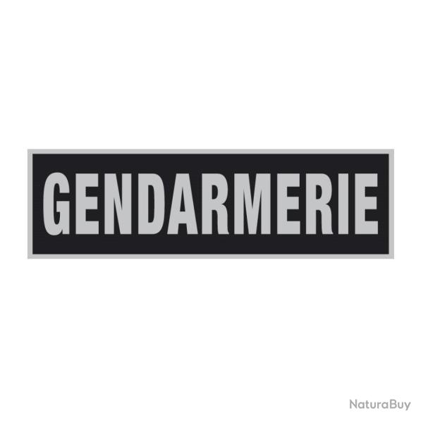 FLAP GENDARMERIE 15X4cm NOIR