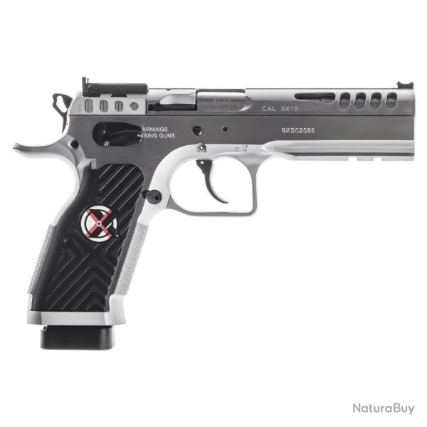 PISTOLET STOCK MASTER XTREME 9X19 CHROME - TANFOGLIO