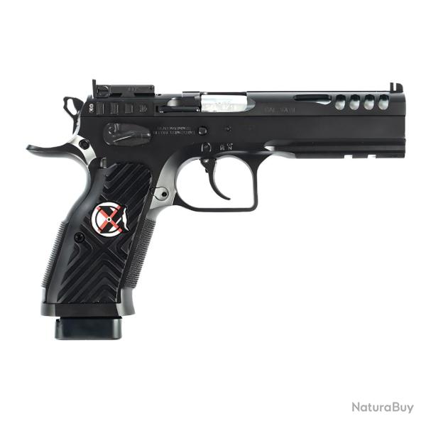 PISTOLET STOCK MASTER XTREME OPTIC 9X19 BLACK - TANFOGLIO