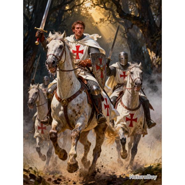 Affiche 30x40cm templiers