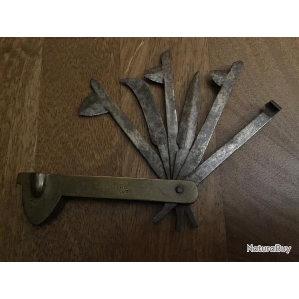 Rare Flamme de V�t�rinaire Multilames Ancienne - Dumont Fr�res, Coutellerie Thiers - Chasse / Art Po