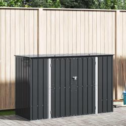 Bo&icirc;te de Rangement de Noir 214 x 82 x 132 cm Acier