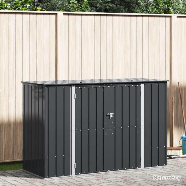Bo�te de Rangement de Noir 214 x 82 x 132 cm Acier