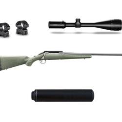 Pack tir RUGER GLENFIELD + lunette 6-24x50 + silencieux Montage m&eacute;dium