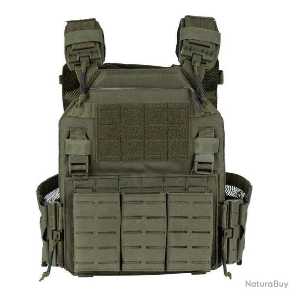 Gilet Porte-Plaque QR Lasercut (101 Inc / Tactical OPS) OD