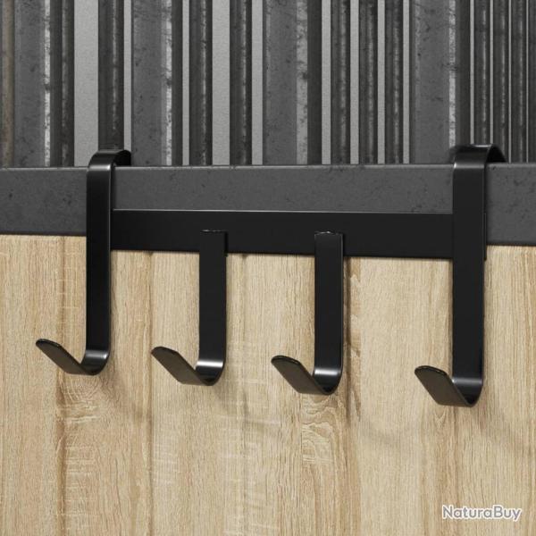 Porte-bride avec 4 crochets noir acier