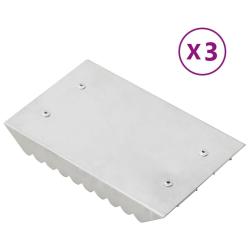 &Eacute;trilles 3 pcs argent&eacute; aluminium