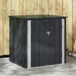 Bo&icirc;te de Rangement de Jardin Noir 101,5 x 82 x 100 cm Acier