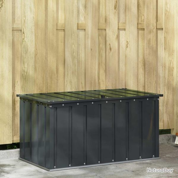 Bo�te de Rangement de Jardin Noir 101 x 56,5 x 50 cm Acier