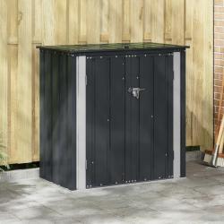 Bo&icirc;te de Rangement de Jardin Noir 101,5 x 57 x 100,5 cm Acier