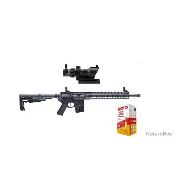 Pack Carabine HAMMERLI cal.22lr tac r1 avec point rouge UMAREX np4+ 50 munitions (2.1041+AG1B220328)