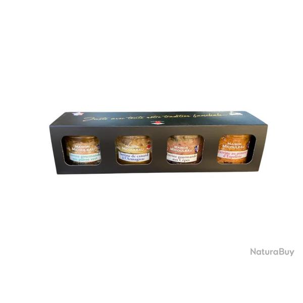 Coffret de quatre terrines artisanales