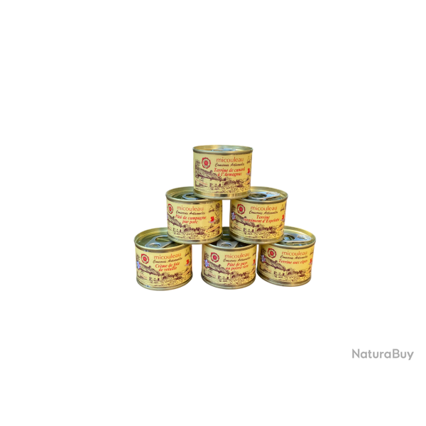 Filet de 6 terrines artisanales