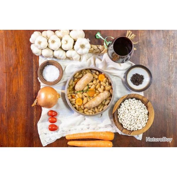 Saucisses de Toulouse aux haricots cuisin�s