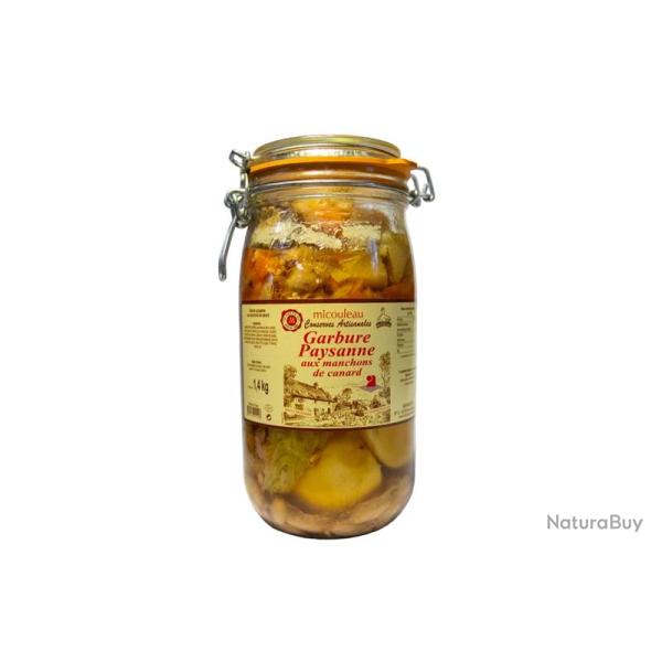 Garbure aux manchons de canard bocal 1400g