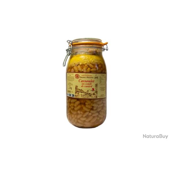 Cassoulet au confit de canard 2000g bocal
