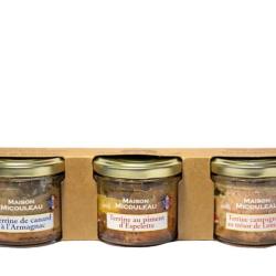 Lot de 3 terrines artisanales