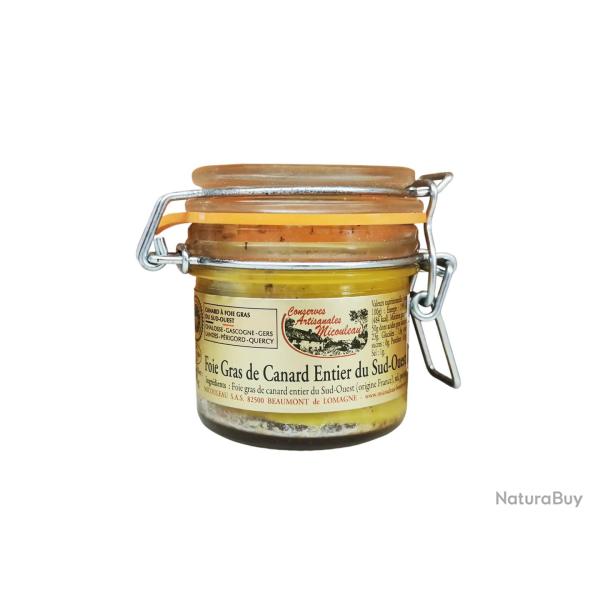 Foie gras de canard entier en bocal 90g