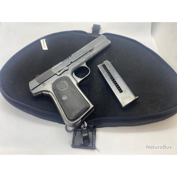PISTOLET HUSQVARNA MOD. 1907 CAL. 9 BROWNING LONG