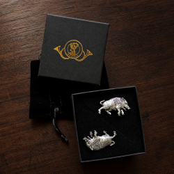 Boutons de manchette � Sanglier
