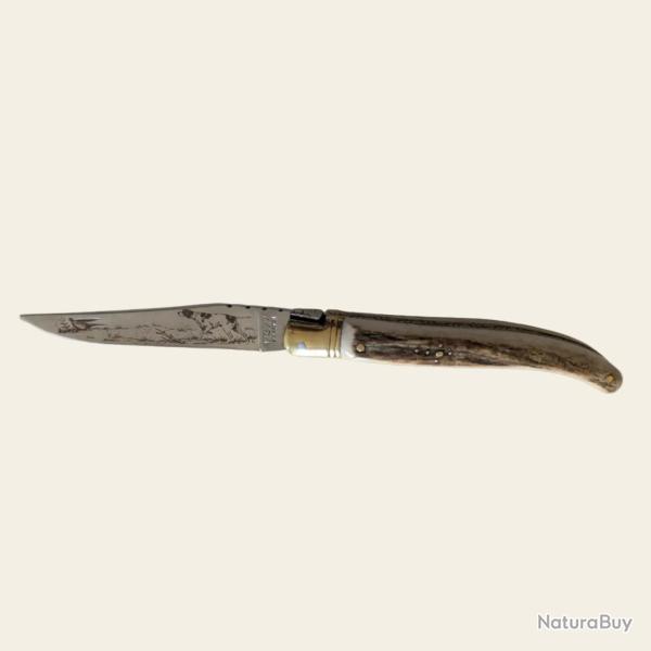 Laguiole grav� - Bois de cerf