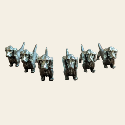 Porte-couteaux teckel - lot de 6