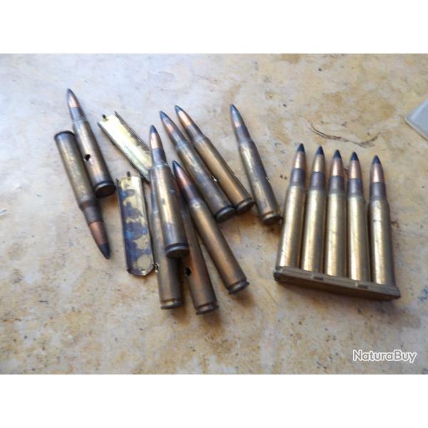 1 garand springfield 30-06 embout noir perfo 1942 ww2 US army perc�e neutra percut�e seconde guerre