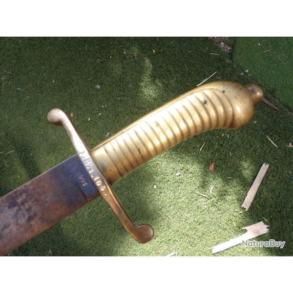glaive 1843 infanterie Saxe Saxon Allemand Prussien  Allemagne Prusse SEITENGEWEHR Solingen ww1 1845