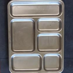 Plateau repas inox arm&eacute;e fran&ccedil;aise