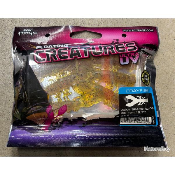 Leurres Fox Rage Creatures UV Crayfish 7cm sparkling oil