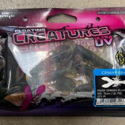 Leurres Fox Rage Creatures UV Crayfish 7cm green pumpkin