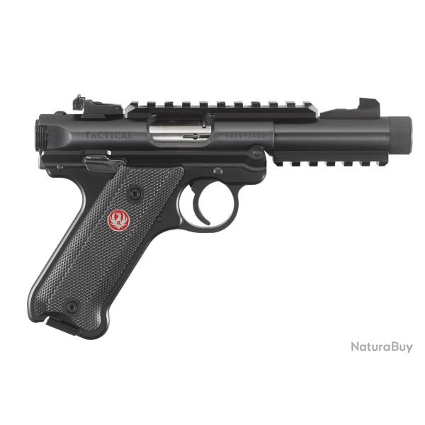 PISTOLET RUGER MARK IV TACTICAL .22LR 4.40" 10CPS BRONZE FILETE 1/2-28" ALUM (2C)