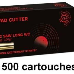 MUNITIONS GECO CALIBRE .32 S&W Long WC 100 GRS 10 boites ( 500 munitions )