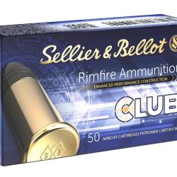 Cartouches S & B;  Club 22 LR 40 gr LRN 20 boite de 50