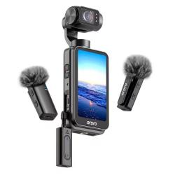 Kit cam&eacute;ra Vlog Ordro M5 5K, cam&eacute;scope de poche avec microphone sans fil pour l'enregistrement vid&eacute;o