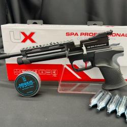 PACK PR&Ecirc;T A TIRER "Nouveaut&eacute; 2026" PISTOLET SPA PROFESSIONAL CO2 CAL 4.5MM UMAREX