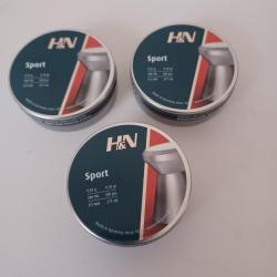 Super lot de plombs h&n sport calibre 4,5 mm