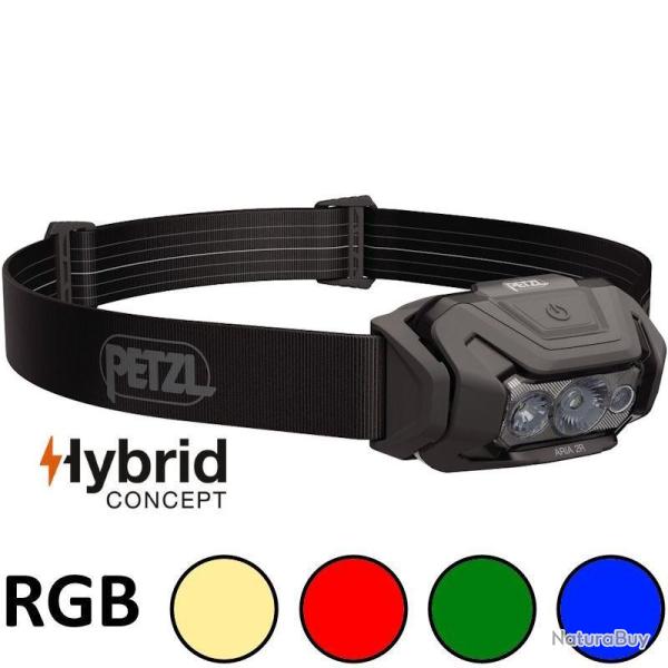 Lampe frontale Petzl Aria 2R RGB Hybrid noire