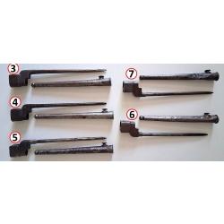 LOT de CINQ BAIONNETTES CLOUS Mk II et Mk II* pour Lee Enfield n&deg;4