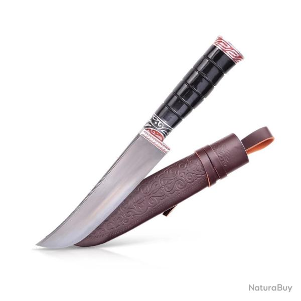 Couteau Pchak Ouzbek Artisanal 29cm  Lame Acier Forg�  Manche Bois Sombre