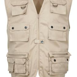 GILET REPORTER UNI BEIGE - 4XL - IDAHO
