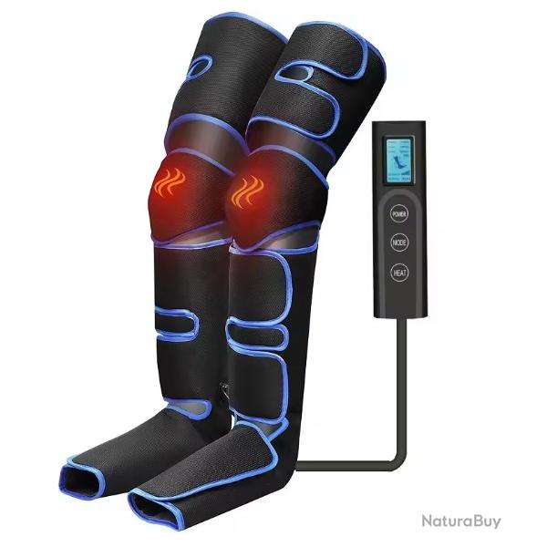 Le masseur de jambes � pression d'air pour favorise la circulation, drainage lymphatique 360�