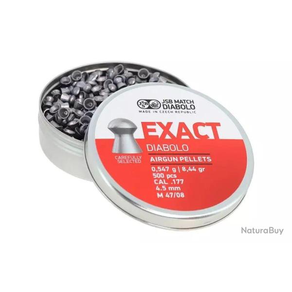 500 plombs Exact 4.52mm JSB Diabolo